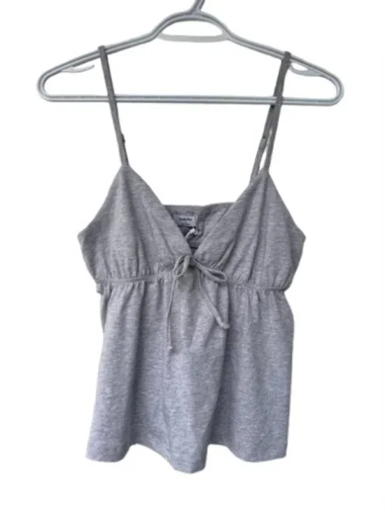 Sunday Best Light Gray Cotton Spaghetti Strap Camisole - Picture 6 of 10